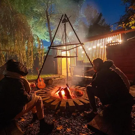 Forest Sauna Jacuzzi Balia Darlowko Rusko Tatil Evi