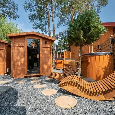 Forest Sauna Jacuzzi Balia Darlowko Rusko Tatil Evi Darłowo