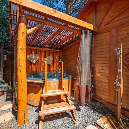 Forest Sauna Jacuzzi Balia Darlowko Rusko Tatil Evi