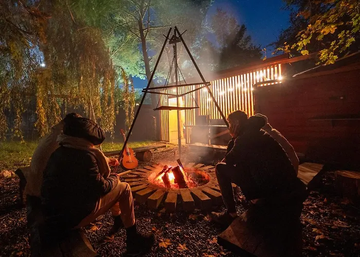 Forest Sauna Jacuzzi Balia Darłówko Rusko Сasa de vacaciones