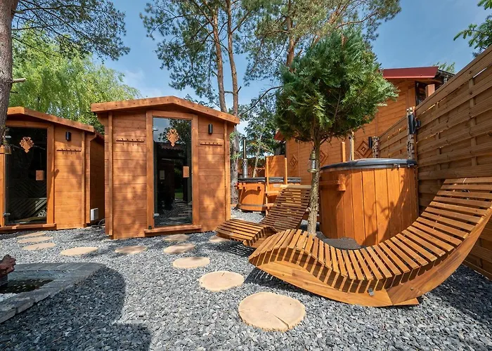 Forest Sauna Jacuzzi Balia Darłówko Rusko Сasa de vacaciones Darłowo