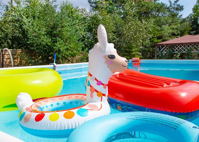 Forest Sauna Jacuzzi Balia Darłówko Rusko Сasa de vacaciones Darłowo