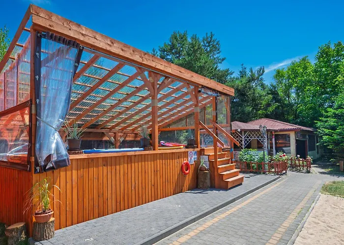 Сasa de vacaciones Forest Sauna Jacuzzi Balia Darłówko Rusko